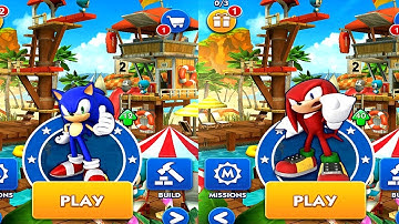 Sonic Dash SONIC VS KNUCKLES Android Gameplay #2