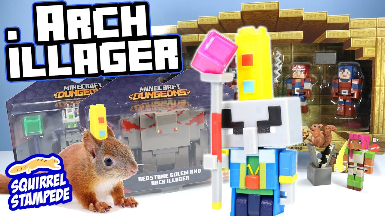 Minecraft Dungeons Arch Illager And Desert Temple Battle Pack Toy Review Youtube