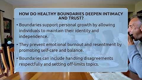 How Do Healthy Boundaries Deepen Intimacy And Trust? - The Personal Growth Path