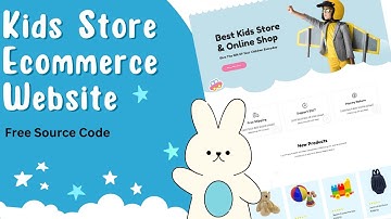 Kids Store Ecommerce Website - Free Source Code #ecommercewebsite #store #websitedesign