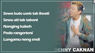 Sewu Kutho | No Vokal Karaoke (Versi Denny Caknan)