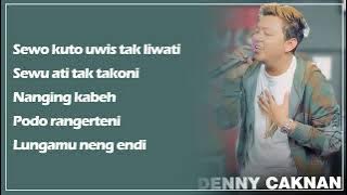 Sewu Kutho | No Vokal Karaoke (Versi Denny Caknan)