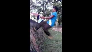 Wall flip with slow motion