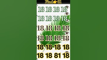 find odd number #puzzle #quiz #iqtest #riddles #find #math #ढूंढो #iq #iqtes #mathstricks