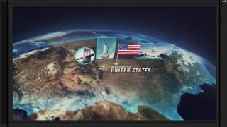 3D  EARTH GLOBE  -  Free Infographic Templates - After Effects