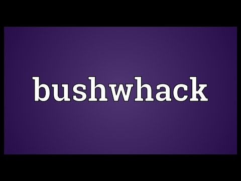 Video: Cosa significa Bushwhack?