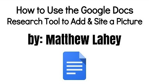 2 Minute Tip: How to use the Google Docs Research Tool