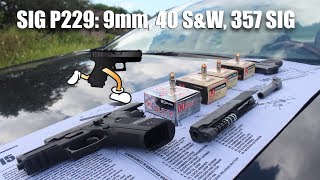 Sig P229 Caliber Conversion in Seconds: 9mm, 40 S&W, 357 SIG ALL IN ONE!