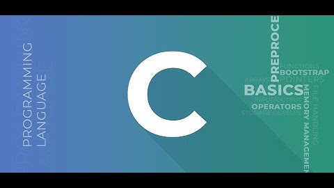 Keywords & Identifier, Variable, Data Types,  Input/Output, Operators programming C language part 2.