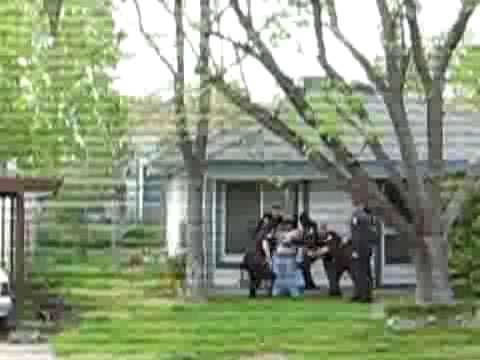 10 Cops Taser man sitting on his porch - YouTube