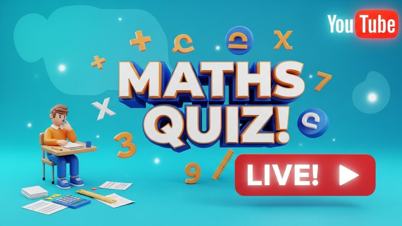 Tricky Maths Quiz Live Stream 😇 - YouTube