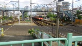 名鉄3500系3525Fと3514F（ポケモントレイン）神宮前入線 急行内海行き