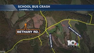 No students injured after Campbell County school bus crash