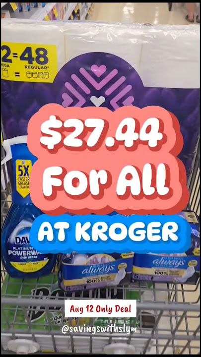 Household items for cheap at kroger! Aug 12th Only #krogercouponing