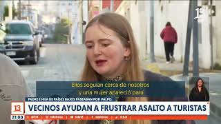 Vecinos ayudan a frustrar asalto a turistas en Valparaíso