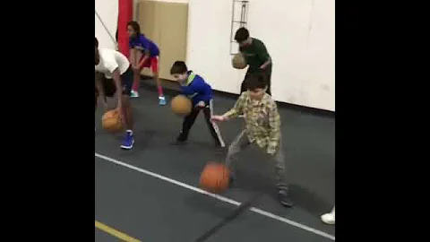 Dibble drills with All In One Athletics basketball...