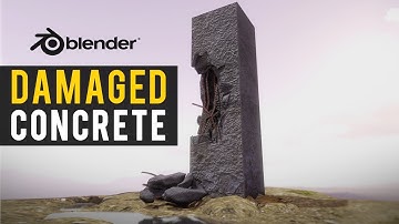 How To Create Damaged Concrete/Wall in Blender 2.82