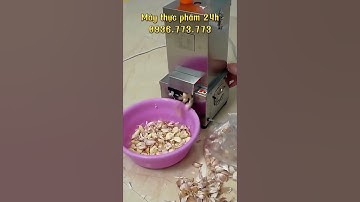 MÁY BÓC VỎ TỎI| MÁY THỰC PHẨM 24H