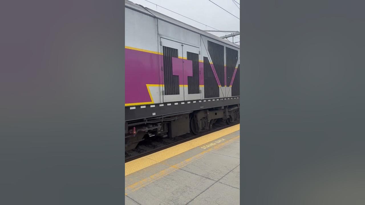 MBTA Providence line Inbound train leaving Mansfield YouTube