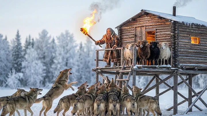 90-Year-Old Woman vs 1000 Wolves to Save Her Snow Sheep at –71°C | Yakutia Survival