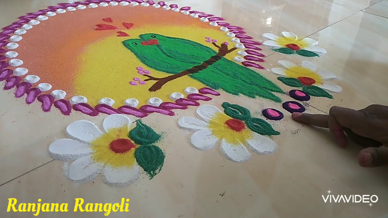 Rangoli by Ranjana /Valentine's Day special kolam 💞💞💞💞💞💞💞💞/கோலங்கள்