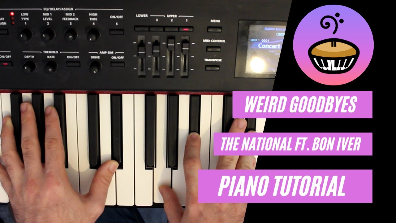 Weird goodbyes the national piano tutorial youtube