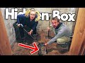 We Found Creepy Box In Basement Room! Metal Detecting Buried Treasure!