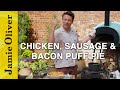 Chicken, Sausage & Bacon Puff Pie | Jamie Oliver