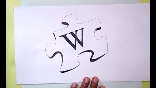 How to draw the Wikipedia Symbol
