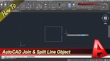 AutoCAD How To Join And Split Line