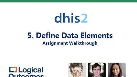 Assignment Walkthrough: 5. Define Data Elements