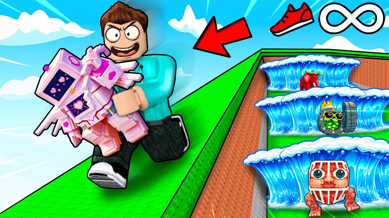 I HACKED ESCAPE A TSUNAMI FOR BRAINROTS VALENTINE UPDATE IN ROBLOX !!