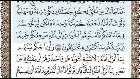 سورة المائدة الصفحة 116 الشيخ محمد صديق المنشاوي