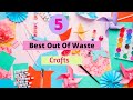 5 Best Out Of Waste Crafts / Easy DIY Home Decors Ideas