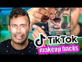 Trying Terrible TikTok Makeup Hacks | Foundation in WATER?!