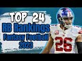 Top 24 Running Back Rankings and Tiers 2023 Fantasy Football