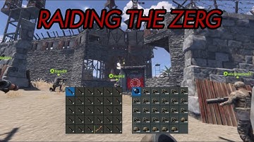 WE ONLINE RAIDED THE LARGEST ZERG BASE ON THE SERVER! - Rust Console