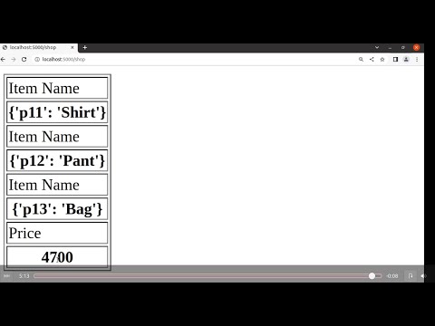 Flask and MongoDB generate Bill