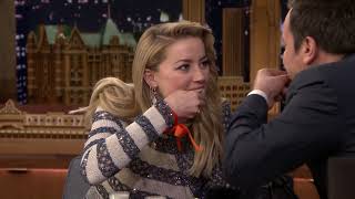 Amber Heard and Jimmy Take the Aquaman Spicy Bite Challenge