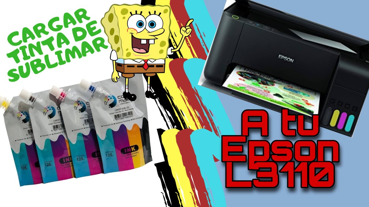 Como rellenar Epson L3110 con tintas de sublimación? Muy fácil usando  recipientes de tintas vacíos. - YouTube
