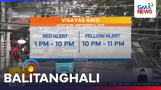 Visayas grid (as of 8 AM, September 9, 2026) | Balitanghali screenshot 2