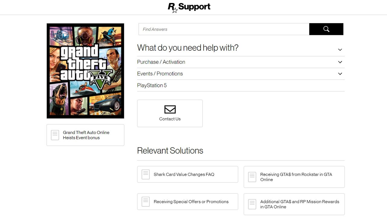 Rockstar Games Customer Support