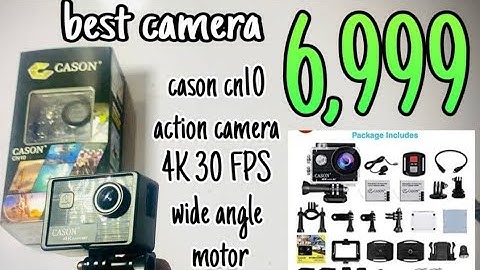 cason cn10 action camera | motovlogging camera under 10,000 | 4k 30fps and 1080p video| best camera