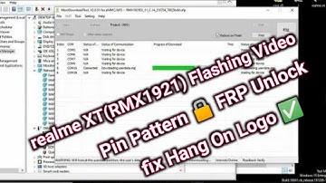 realme XT(RMX1921) Flashing Video ll Pin Pattern FRP Unlock  ll flashing