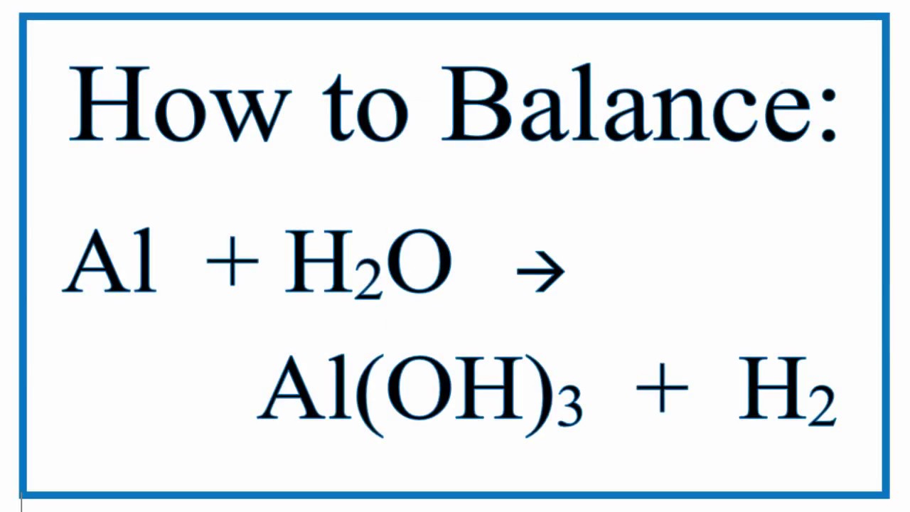 Продукты реакции al h2o