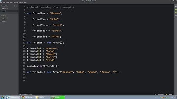 25 Learn JavaScript In Arabic  #25   Array Intro