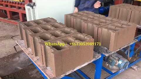 QT4 -20 produce  8 inch block fully automatic concrete hollow interlocking block machine