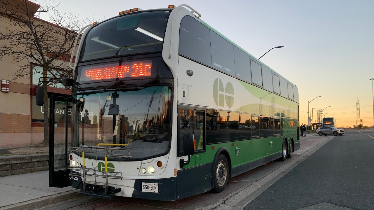 GO Transit Northbound Detouring Ride Video on 8425 on route 21C Milton ...