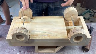 Woodworking  Diy A Model Cars Cross The Beyond Any Terrain Of America  I love USA