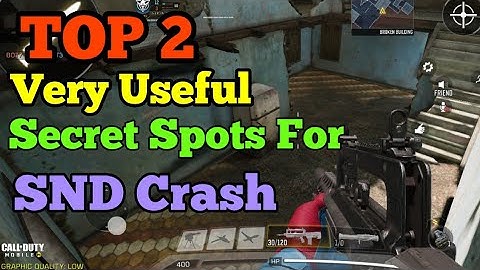 Secret spots in crash #callofdutymobile